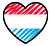 Logo of meilleurssitesderencontre-lu.com Luxembourg, Heart Shaped Image of Luxembourg flag.